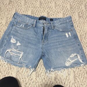 Lucky Brand Light Blue Distressed Jean Shorts